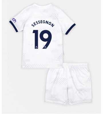 Tottenham Hotspur Ryan Sessegnon #19 Primera Equipación Niños 2023-24 Manga Corta (+ Pantalones cortos)